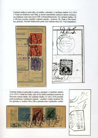 REPUBLIK DEUTSCHÖSTERREICH UND IHRE WERTZEICHEN IN POSTVERKEHR - TEIL II: SENDUNGEN IN TSCHECHOSLOWAKEI – Blatt 10