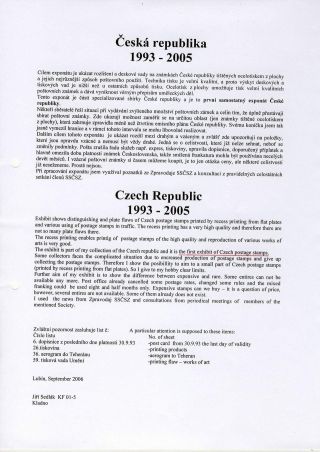 TSCHECHISCHE REPUBLIK 1993-2005 – Blatt 1