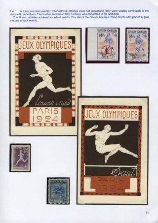 OLYMPIC GAMES PARIS 1924 AND CZECHOSLOVAKIA – sheet 11