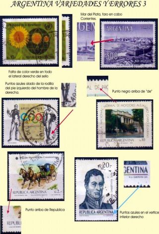 ARGENTINA: VARIANTY A VADY – list 12