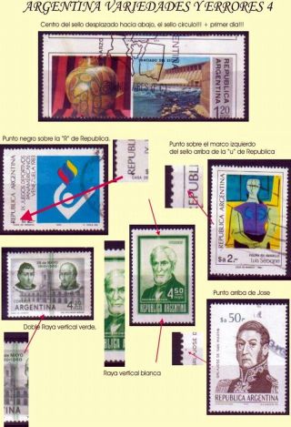 ARGENTINA: VARIANTY A VADY – list 13