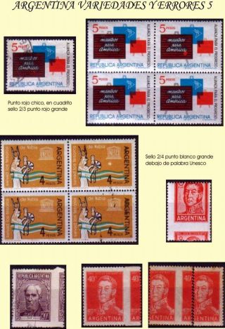 ARGENTINA: VARIANTY A VADY – list 14