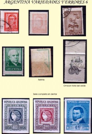 ARGENTINA: VARIANTY A VADY – list 15