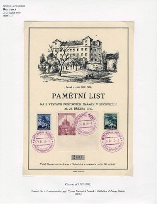 PERIODE VON 2. WELTKRIEG IN DER TSCHECHISCHEN PHILATELIE – Blatt 16