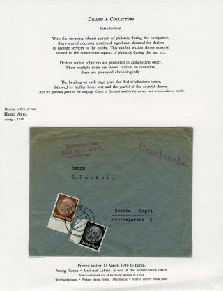 WWII ERA CZECH PHILATELY – sheet 71