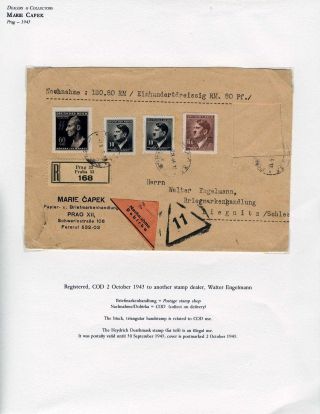 WWII ERA CZECH PHILATELY – sheet 73