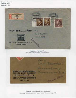 WWII ERA CZECH PHILATELY – sheet 100