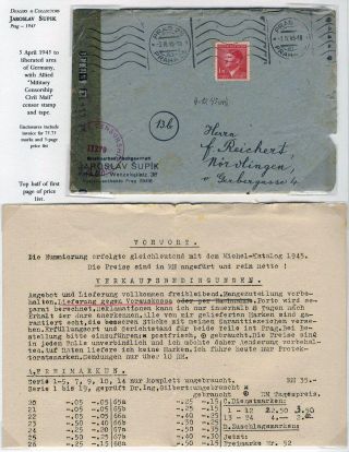 WWII ERA CZECH PHILATELY – sheet 107