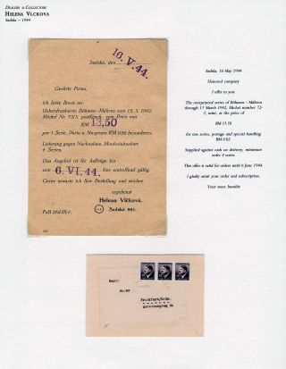 WWII ERA CZECH PHILATELY – sheet 111