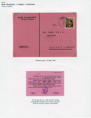 WWII ERA CZECH PHILATELY – sheet 119