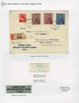 WWII ERA CZECH PHILATELY – sheet 121