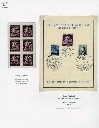 WWII ERA CZECH PHILATELY – sheet 130