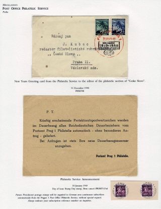 WWII ERA CZECH PHILATELY – sheet 145