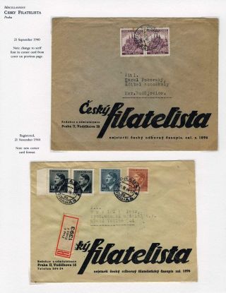 WWII ERA CZECH PHILATELY – sheet 149