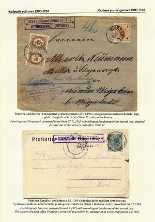 ČESKÉ POŠTOVNY 1900-1958 – list 8