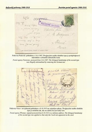 ČESKÉ POŠTOVNY 1900-1958 – list 9