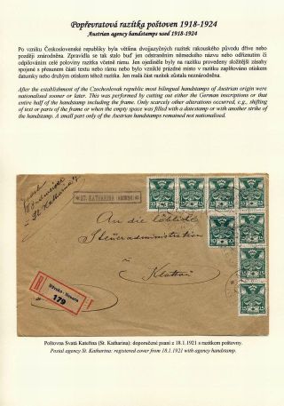 ČESKÉ POŠTOVNY 1900-1958 – list 17