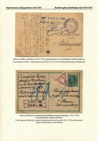 ČESKÉ POŠTOVNY 1900-1958 – list 18