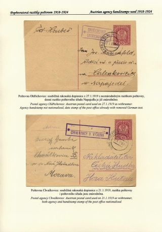 ČESKÉ POŠTOVNY 1900-1958 – list 19