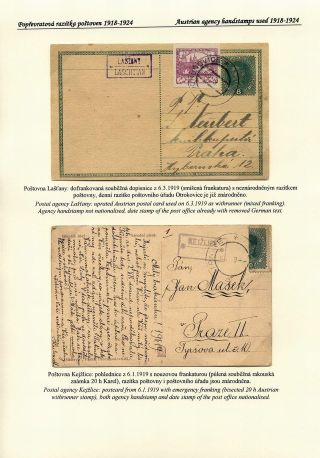 ČESKÉ POŠTOVNY 1900-1958 – list 20