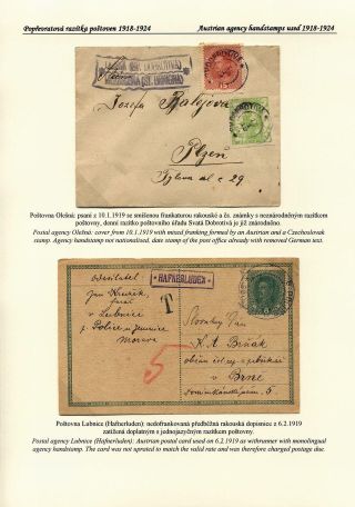 ČESKÉ POŠTOVNY 1900-1958 – list 21