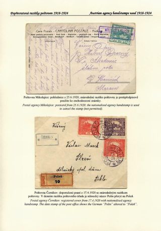ČESKÉ POŠTOVNY 1900-1958 – list 27