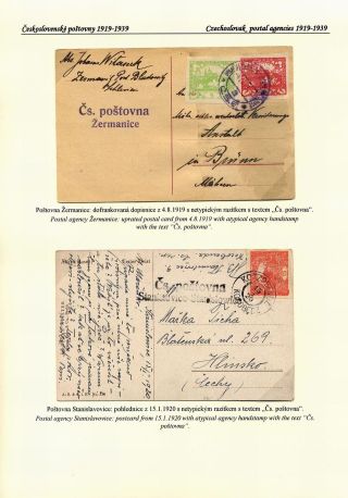 ČESKÉ POŠTOVNY 1900-1958 – list 35