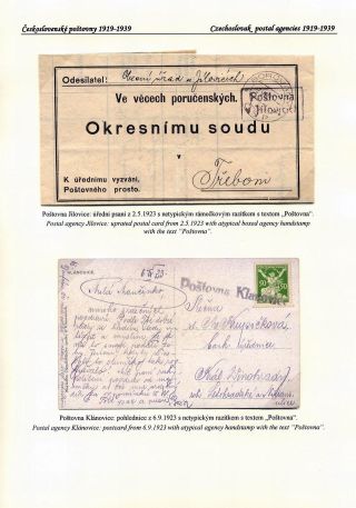ČESKÉ POŠTOVNY 1900-1958 – list 36