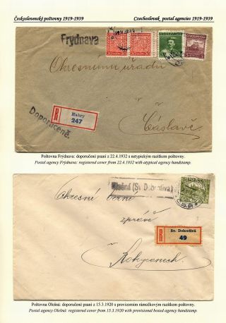 ČESKÉ POŠTOVNY 1900-1958 – list 39