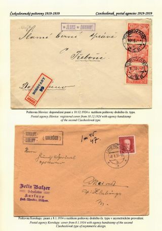 ČESKÉ POŠTOVNY 1900-1958 – list 41