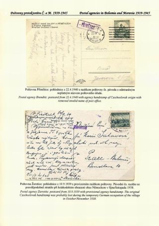 CZECH POSTAL AGENCIES 1900-1958 – sheet 69