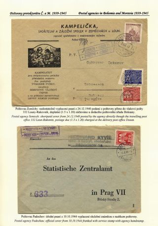 CZECH POSTAL AGENCIES 1900-1958 – sheet 74