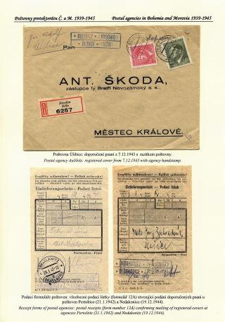 CZECH POSTAL AGENCIES 1900-1958 – sheet 77