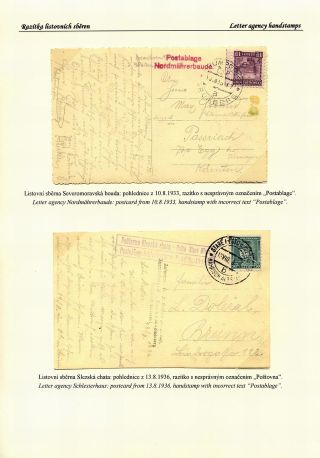 ČESKÉ POŠTOVNY 1900-1958 – list 112