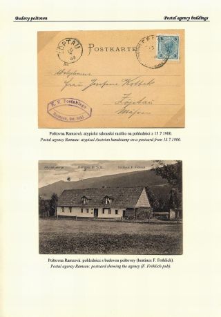 CZECH POSTAL AGENCIES 1900-1958 – sheet 115