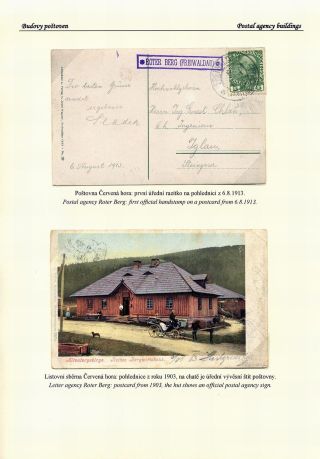 CZECH POSTAL AGENCIES 1900-1958 – sheet 116
