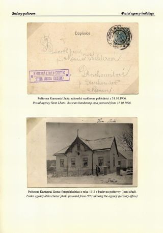 CZECH POSTAL AGENCIES 1900-1958 – sheet 123