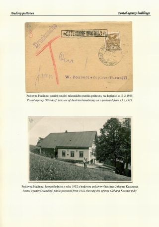 CZECH POSTAL AGENCIES 1900-1958 – sheet 124