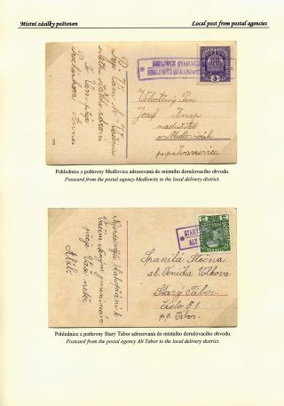 CZECH POSTAL AGENCIES 1900-1958 – sheet 133