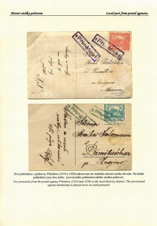 CZECH POSTAL AGENCIES 1900-1958 – sheet 134