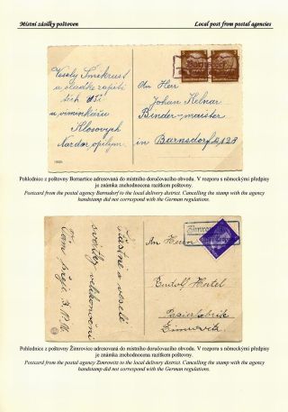 CZECH POSTAL AGENCIES 1900-1958 – sheet 139