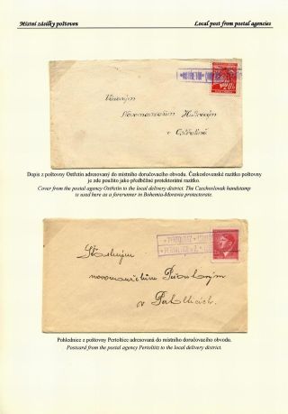 CZECH POSTAL AGENCIES 1900-1958 – sheet 140