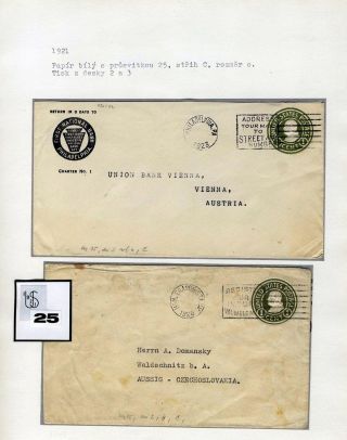 USA: GANZSACHENUMSCHÄGE 1916-1933 – Blatt 10