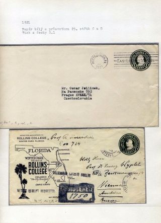 USA: GANZSACHENUMSCHÄGE 1916-1933 – Blatt 11