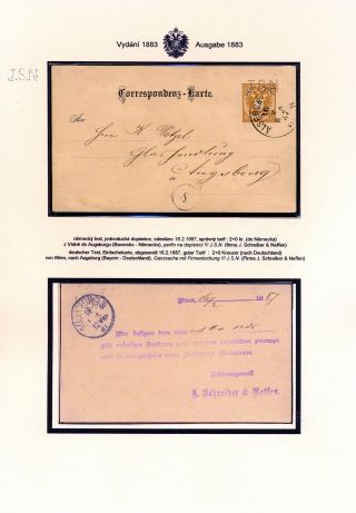 RAKOUSKÉ DOPISNICE DVOUHLAVÁ ORLICE VYDÁNÍ 1883 – list 9