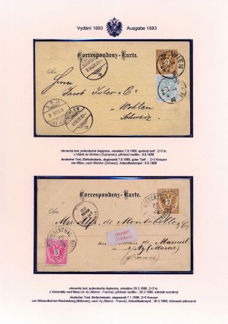 RAKOUSKÉ DOPISNICE DVOUHLAVÁ ORLICE VYDÁNÍ 1883 – list 15