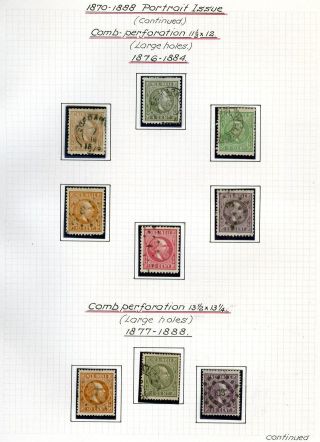NETHERLANDS INDIES (STAMP ISSUES 1864-1938) – sheet 6
