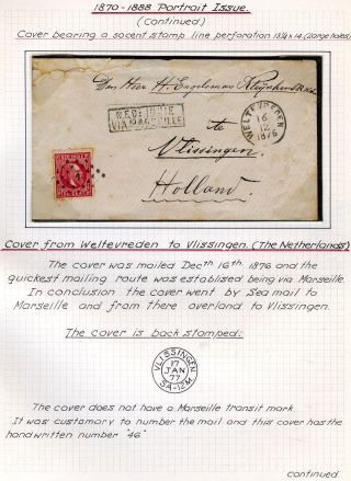 NETHERLANDS INDIES (STAMP ISSUES 1864-1938) – sheet 8