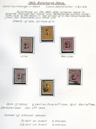 NETHERLANDS INDIES (STAMP ISSUES 1864-1938) – sheet 14