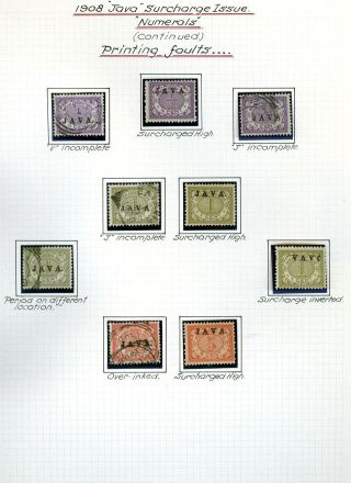 NETHERLANDS INDIES (STAMP ISSUES 1864-1938) – sheet 21